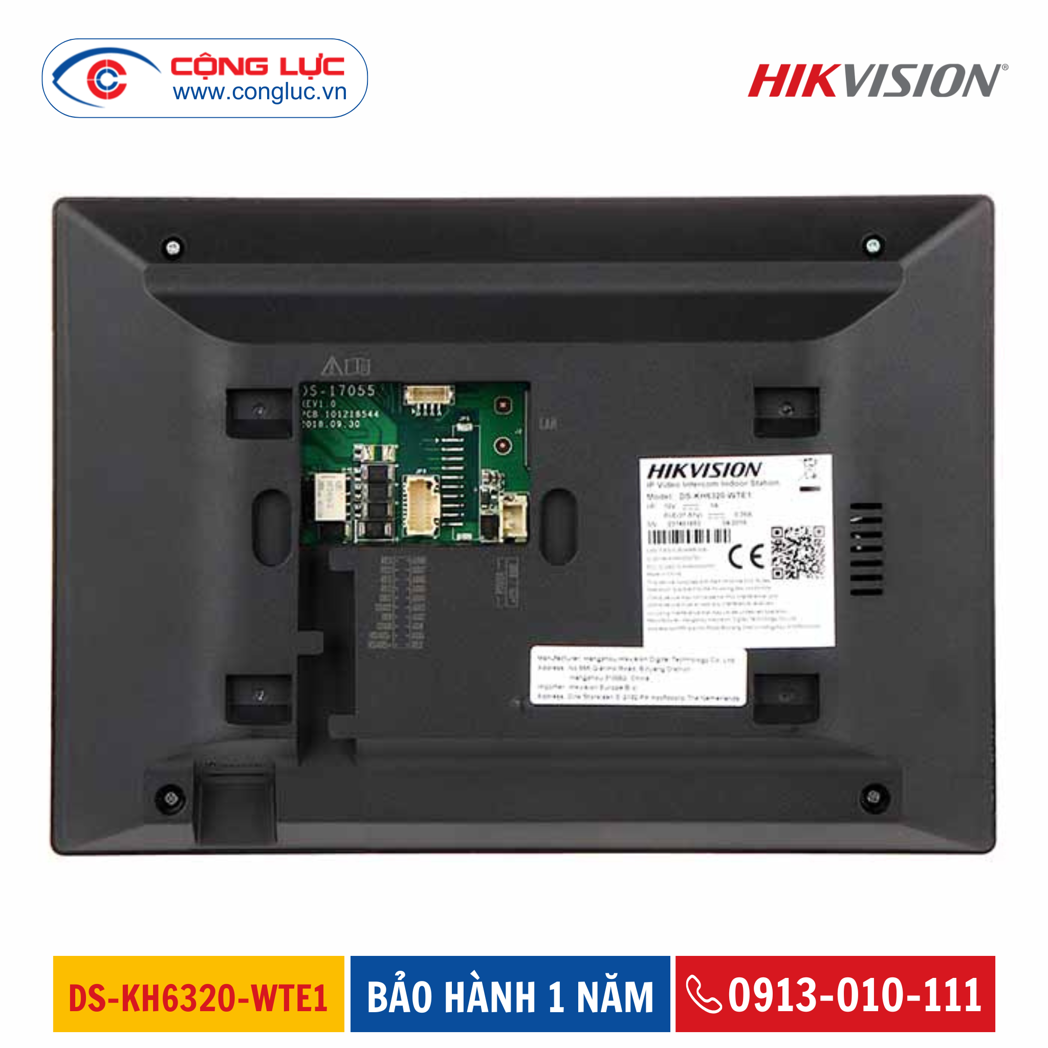 Màn Hình Chuông Cửa IP Không Dây HIKVISION DS-KH6320-WTE1